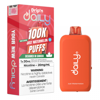 Dripn Daily 100K Just Watermelon 20mg